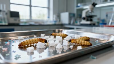 riesgos biodegradación con tenebrio molitor