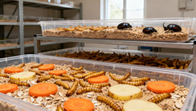 crianza de tenebrio molitor